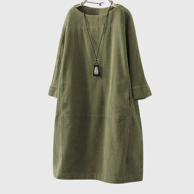 Grace | Relaxed Corduroy Midi Dress