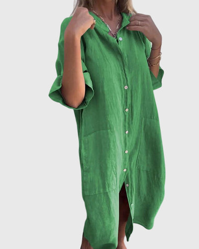 Jady™ | Ibiza-Style Casual Shirt Dress